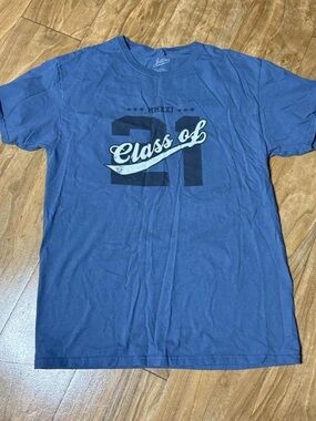 Class of 21 Blue Graphic T-Shirt